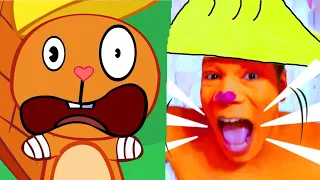 H@PPY TREE FRIENDS IN REAL LIFE. Burning House. Cosplay parody. Part 11