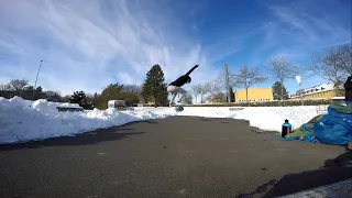 Skateboarding Kassel Schnee-Session 2021