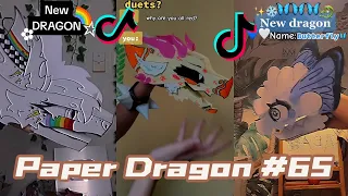 Dragon Puppet Crafts - Paper Dragon TikTok Compilation #65