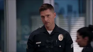 Tim and Lucy look at each other from a distance (slow motion!) - 5x03 #Chenford #TheRookie