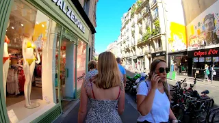 ⁴ᴷ 🇫🇷 Paris evening walking tour, beautiful bars and cafés, France 4K hdr 60fps