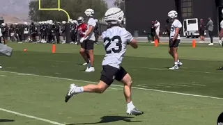 THE RAIDERS’ NEW CHRISTIAN MCCAFFREY? ROOKIE DYLAN LAUBE LOOKING GOOD IN OTAs.