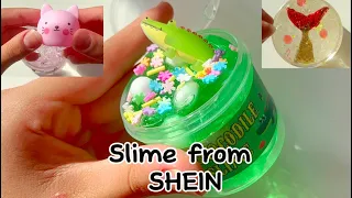 Reviewing Slime From SHEIN #asmr #explore #slimeasmr #slime #slimevideos #springslime