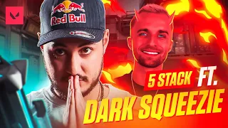 LA FIVE STACK AVEC DARK SQUEEZIE 😈 (Valorant ft. Lipton, Luccio & Samishh)