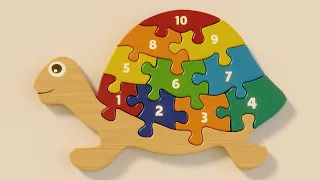 Turtle Numbers Puzzle | Learn to Count 1 to 10