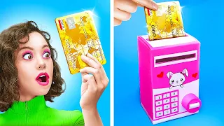 MAMA MI-A FĂCUT UN BANCOMAT DIY DIN CARTON 📦 Trucuri de parenting - 123 GO! TRENDS