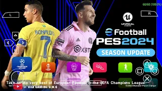 eFOOTBALL PES 2024 PPSSPP CAMERA PS5 UPDATE REAL FACES KITS & LATEST TRANSFERS 2024/25 GRAPHICS HDR