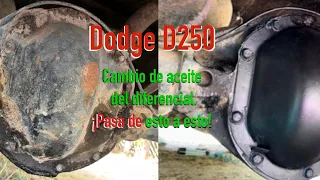 Cambia el aceite  del diferencial! No mas fugas de aceite! Dodge D250