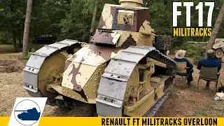 Walking my FT17 - Starting and Driving around a Renault FT Militracks