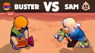 BUSTER VS SAM | 1 vs 1 | Brawl Stars