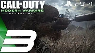 Call of Duty Modern Warfare Remastered (PS4) - Gameplay Walkthrough Part 3 - Hunted & War Pig