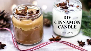 DIY Cinnamon candle