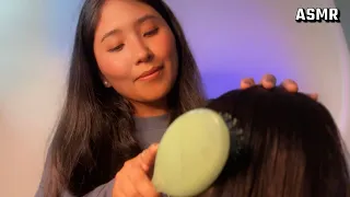 ASMR Brushing Your Hair To Sleep 😌 no talking