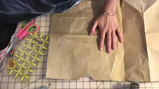 Making a journal from recycled brown paper bags