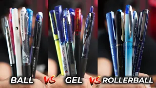 Ball Vs Gel Vs Rollerball Pens  |The Best Pen Choice for different use + Best Pens Recommendation ✨