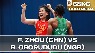 Gold Medal • WW 68Kg • Feng ZHOU (CHN) vs. Blessing OBORUDUDU (NGR)