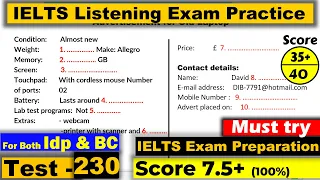 IELTS Listening Practice Test 2023 with Answers [Real Exam - 230 ]