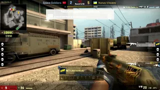 CS:GO POV Demo Na'Vi Flamie (36/21) vs Space Soldiers (de_overpass)