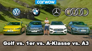 Audi A3 vs. BMW 1er vs. VW Golf vs. Mercedes A-Klasse: welcher ist der beste?