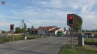 Eisenbahnkreuzung Hausleiten #2 (A) - 14.9.2023 / Železniční přejezd / Austrian railroad crossing