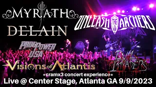 ProgPower USA Day 4 Myrath Unleash The Archers Delain Visions of Atlantis Evil Invaders 9/9/2023