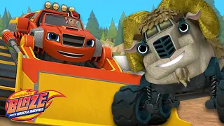 Bulldozer Blaze vs. Bighorns! | Blaze and the Monster Machines