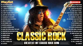 Guns N Roses, Metallica, Queen, Aerosmith, Bon Jovi, AC/DC, U2 🔥 Best Classic Rock Songs 70s 80s 90s