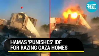 IDF Bulldozers Go Up In Smoke As Al Qassam 'Punishes' Israel For Razing Gaza Homes | Watch