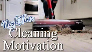 SATISFYING NIGHT TIME CLEANING MOTIVATION | AFTER DARK CLEAN WITH ME | NIGHT TIME CLEANING ROUTINE