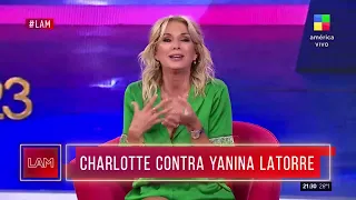 Charlotte Caniggia apuntó contra Yanina Latorre