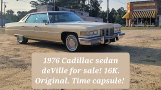 For sale 1976 Cadillac Sedan de ville 16K TIME CAPSULE Best one yet! SOLD!!