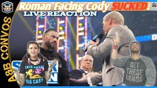 Reigns and Rhodes Face Off was BORING! | WWE SmackDown Highlights 3/22/24 | LIVE REACTION