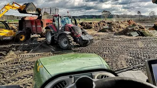 🇵🇱 Valtra we wodzie czyli Obornik 2020 x2 Valtra T174 , Fendt 936 Vario , JCB , Jeantil  , Unia