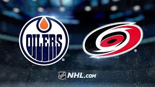 Oilers score seven in rout of Hurricanes