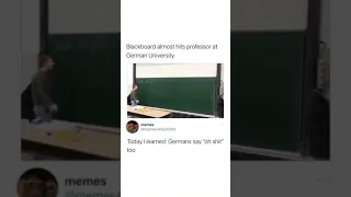 Blackboard Almost Hits Professor At German University