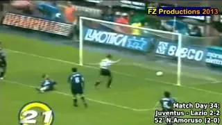 Serie A 1996-1997, day 34 Juventus - Lazio 2-2 (N.Amoruso goal)