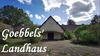 Bogensee - venkovské sídlo Josepha Goebbelse. Landsitz des NS-Propagandaministers Joseph Goebbels