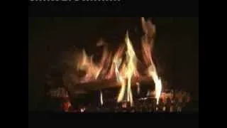 chansons de Noël avec ambiance feu de cheminée