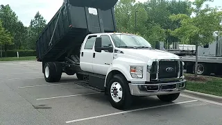 T381332A 2023 F750 16ft dump Truck $108,995 extremely low mileage. balance of Factory warranty