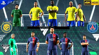 Street Football - Al Nassr Vs PSG (Ronaldo Vs Mbappe) | EA FC 24 Volta Football 5v5 [4K 60FPS + HDR]