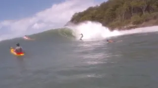 SURF KAYAKING Cyclone Oma surf @ Noosa perfect boiling pot .