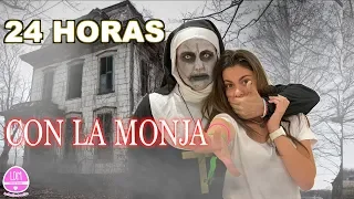 24 Horas con la Monja 🎃 Un día de Terror con la monja  LA DIVERSION DE MARTINA