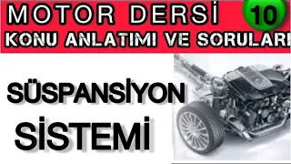 SÜSPANSİYON SİSTEMİ/ EHLİYET MOTOR KONU ANLATIMI VE ÇIKMIŞ MOTOR SORULARI/EHLİYET MOTOR DERSİ #motor