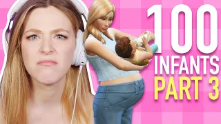 Can I Raise 4 Infants At Once In The Sims 4? | 100 BABY CHALLENGE SPEEDRUN | Part 3