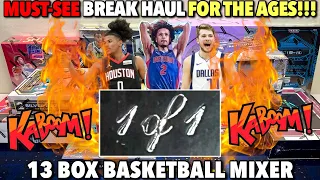 One of the greatest breaks EVER! INSANITY! 😱 13 Box Basketball Mixer - 21/22 Spectra & Select FOTL