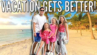 Our Vacation at an All-Inclusive Resort Gets Better! | Hanging Out at the Beach and Water Park