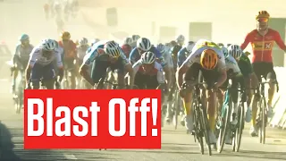 Watch How Fast This Sprinter Swallows AlUla Tour Attackers