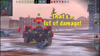 Using HE with Leopard, doing BIG damage ( THX 100 subs) WoT Blitz