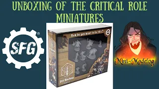 Unboxing of the Critical Role Miniatures from Steamforged Games
