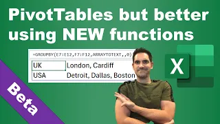 PivotTables but better, using new Excel function: GROUPBY PIVOTBY